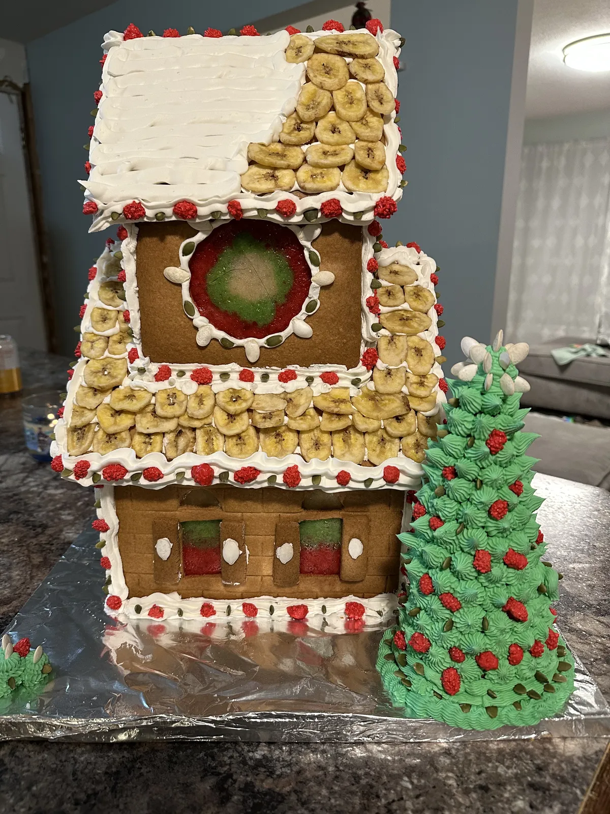 Back of the gingerbread house