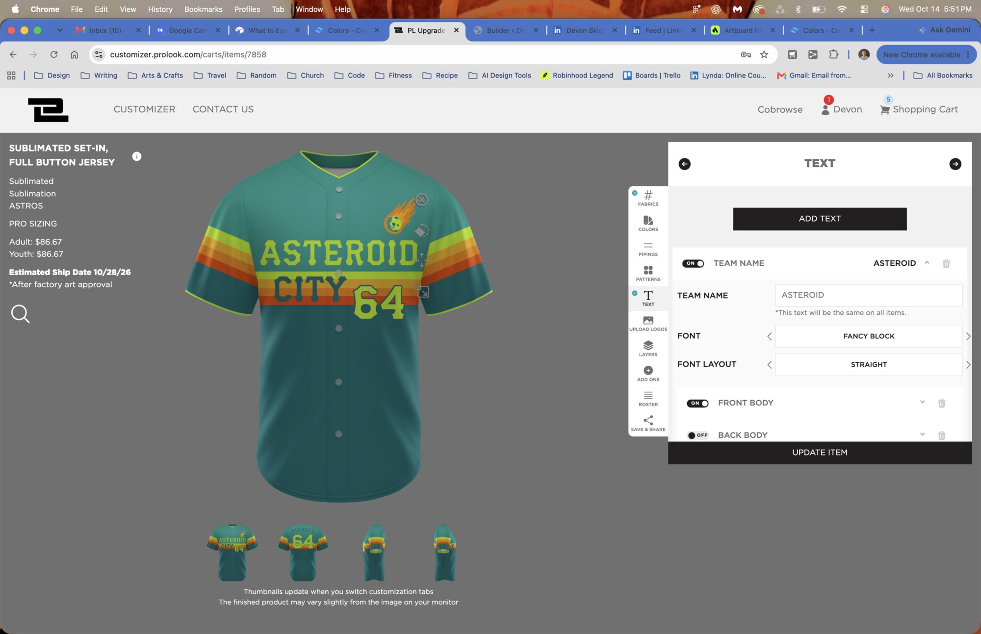 The original uniform builder